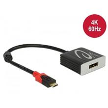 Delock Adaptér USB Type-C™ samec > Displayport samice (DP Alt Mód) 4K 60 Hz
