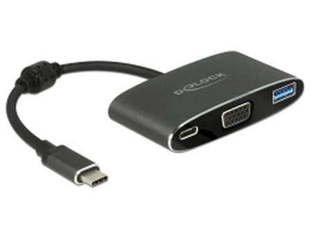 Delock Adaptér USB Type-C™ samec > VGA samice (DP