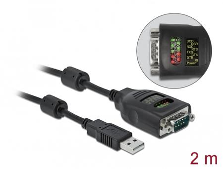 Delock Adaptér USB Typu-A na sériové rozhraní DB9