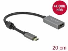 Delock Adaptér z Active USB Type-C™ na HDMI, (DP Alt Mode) 4K 60 Hz (HDR)
