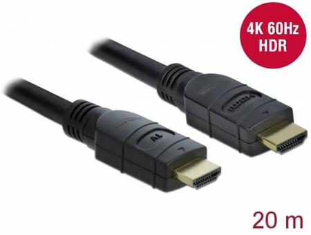 Delock Aktivní kabel HDMI4K 60 Hz 20