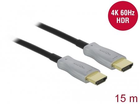 Delock Aktivní optický kabel HDMI 4K 60 Hz 15
