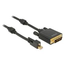 Delock Cable mini Displayport 1.2 male with screw > DVI male 4K Active black 1 m