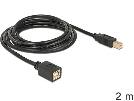 Delock Cable USB 2.0 B samec > B samice