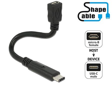 Delock Cable USB 2.0 Micro-B female > USB 2.0