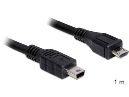 Delock Cable USB 2.0 micro-B male > USB mini male