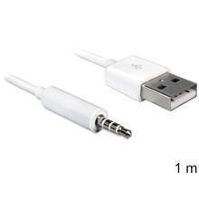 Delock Cable USB-A samec > Stereo jack 3.5 mm samec 4 pin IPod Shuffle 1 m
