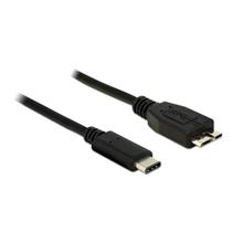 Delock Černý SuperSpeed kabel USB 10 Gbps (USB 3.1, Gen 2) USB Type-C™ samec > USB type Micro-B samec 1 m 
