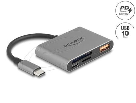 Delock Čtečka karet USB-C pro paměťové karty SD a