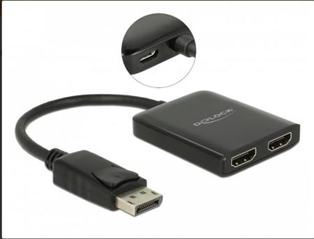 Delock Displayport 1.2 Splitter 1 x Displayport