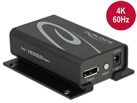 Delock Displayport 1.2 Switch 2 x Displayport in
