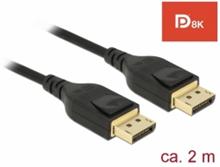 Delock DisplayPort kabel 8K 60 Hz 2 m DP 8K certifikováno