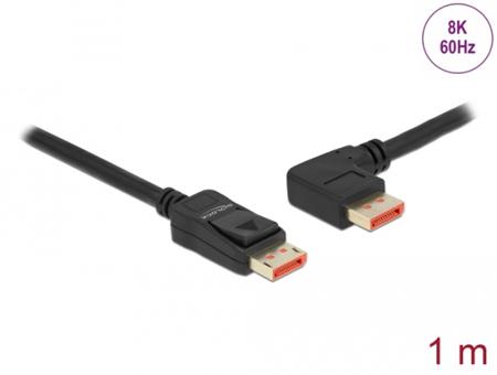 Delock DisplayPort kabel samec přímý na samec 90°