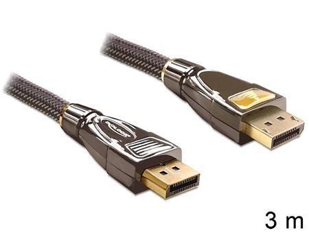Delock Displayport kabel samec - samec 3 m