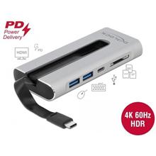 Delock Doková stanice USB Type-C™ 4K - HDMI / USB 3.2 / SD / LAN / PD 3.0