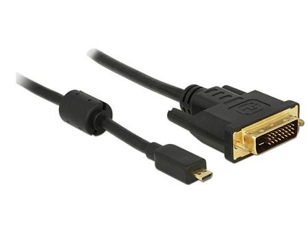 Delock HDMI kabel Micro-D samec > DVI 24+1 samec