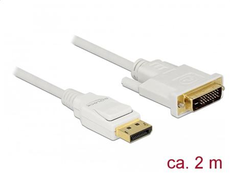 Delock Kabel Displayport 1.2 samec > DVI 24+1