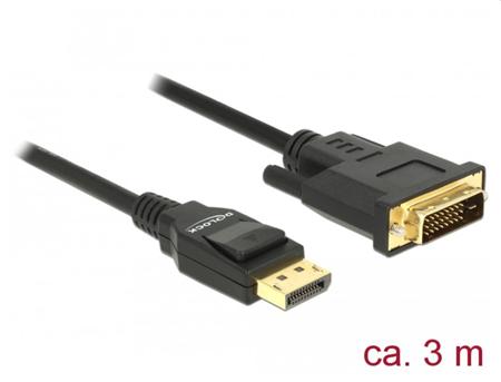 Delock Kabel Displayport 1.2 samec > DVI 24+1