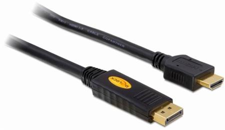 Delock kabel DisplayPort samec na HDMI samec,