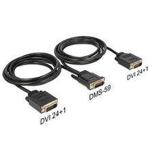 Delock Kabel DMS-59 samec > 2 x DVI 24+1 samec 2 m