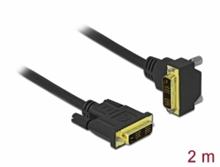 Delock Kabel DVI 18+1, zástrckový na 18+1 zástrckový, pravoúhlý, délka 2 m