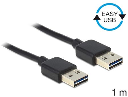 Delock Kabel EASY-USB 2.0-A samec > samec 1