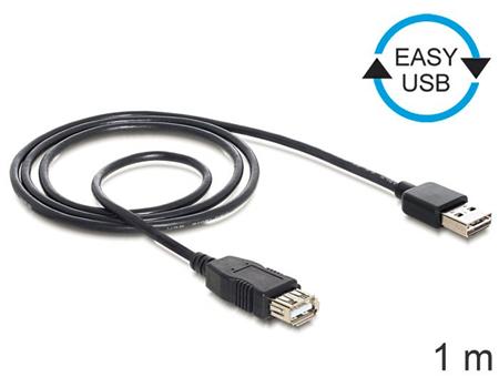 Delock kabel EASY-USB 2.0-A samec > USB 2.0-A