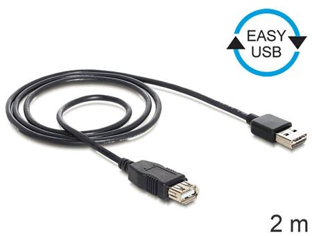 Delock kabel EASY-USB 2.0-A samec > USB 2.0-A
