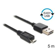 Delock kabel EASY-USB 2.0-A samec > USB 2.0 micro-B samec 5 m