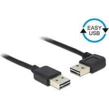 Delock Kabel EASY-USB 2.0 Typ-A samec > EASY-USB 2.0 Typ-A samec pravoúhlý levý / pravý 2 m
