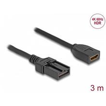 Delock Kabel HDMI automobilového typu se HDMI-A samice na HDMI-E samec, 3 m, 4K 60 Hz