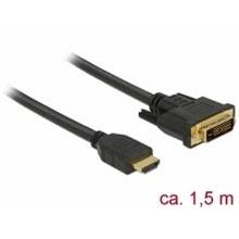 Delock Kabel HDMI na DVI 24+1 obousměrný 1,5