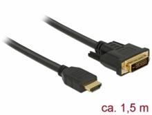 Delock Kabel HDMI na DVI 24+1 obousměrný 1,5 m