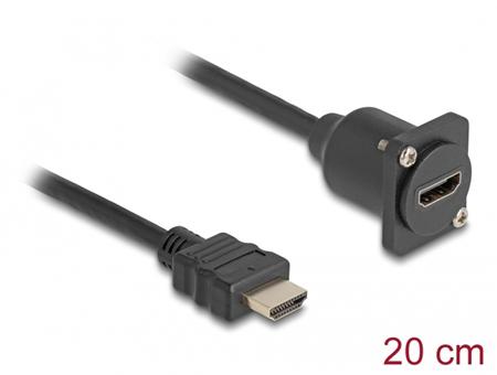 Delock Kabel rozhraní HDMI D-Type, ze zástrčky na