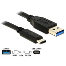 Delock Kabel SuperSpeed USB 10 Gbps (USB 3.1, Gen 2) Typ A samec > USB Type-C™ samec 0,5 m černý