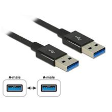 Delock Kabel SuperSpeed USB 10 Gbps (USB 3.1 Gen 2) USB Typ-A samec > USB Typ-A samec 0,5 m koaxiál černý Premium