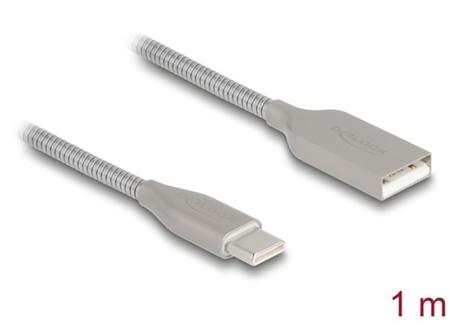 Delock Kabel USB 2.0 s kovovým opláštěním USB