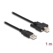 Delock Kabel USB 2.0 Typ-A samec na Typ-B samec se šroubky 1 m