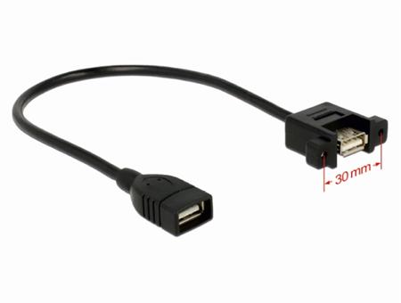 Delock kabel USB 2.0 Type-A samice > USB 2.0