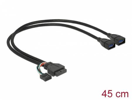 Delock kabel USB 3.0 pin konektor samice + USB