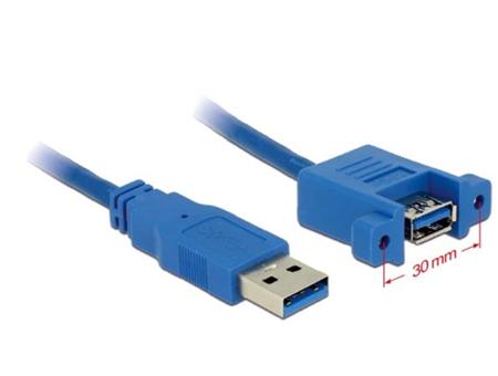 Delock Kabel USB 3.0 Typ-A samec > USB 3.0 Typ-A