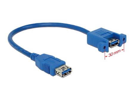 Delock kabel USB 3.0 Type-A samice > USB 3.0