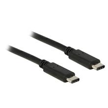  Delock Kabel USB Type-C™ 2.0 samec > USB Type-C™ 2.0 samec 0,5 m černý