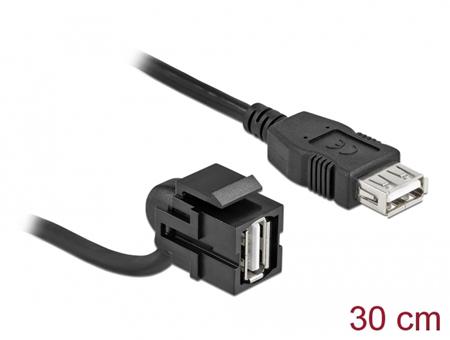 Delock Keystone modul USB 2.0 A samice 110° > USB