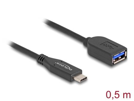Delock Koaxiální kabel USB 10 Gbps, ze zástrčky