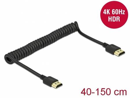 Delock Kroucený kabel HDMI 4K 60