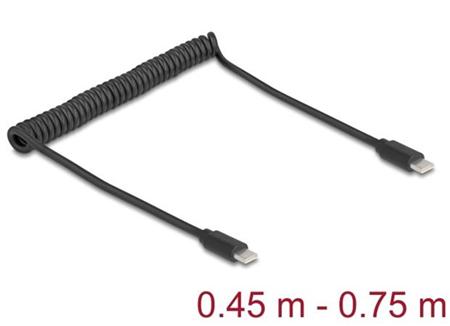 Delock Kroucený kabel USB 2.0 Type-C™ ze zástrčky