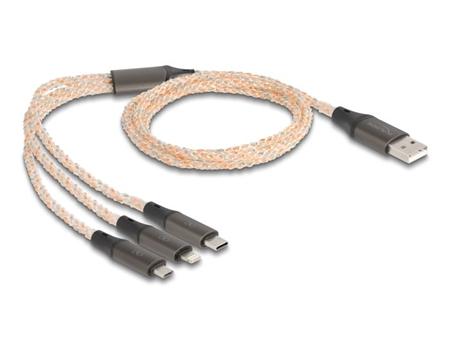 Delock Nabíjecí kabel USB RGB 3 v 1 z Typ-A na