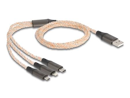 Delock Nabíjecí kabel USB RGB 3 v 1 z Typ-A na