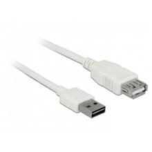 Delock Prodlužovací kabel EASY-USB 2.0 Typ-A samec > USB 2.0 Typ-A samice bílá 1 m